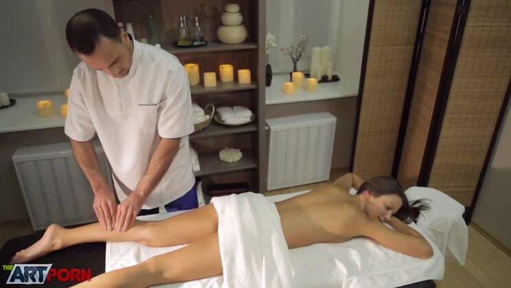 [TheArtPorn] - Brunette Foxy Di's Massage Magic Show - Foxy Di