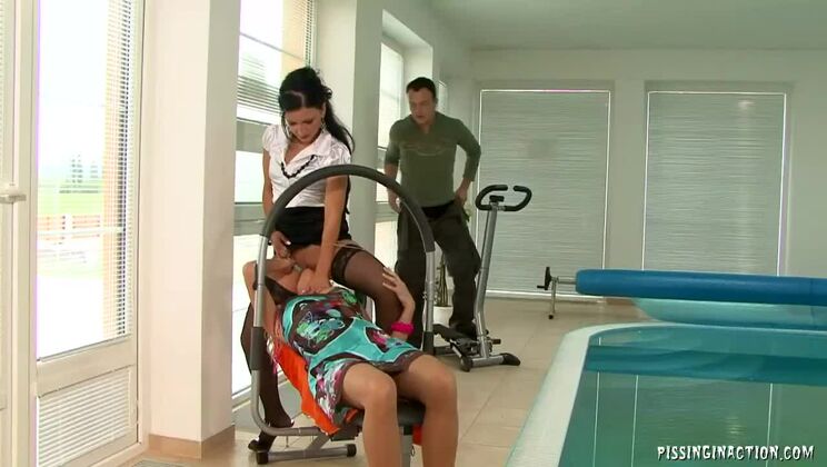 [Tainster] - Piss and Cum with Blonde Lena Cova - Lena Cova