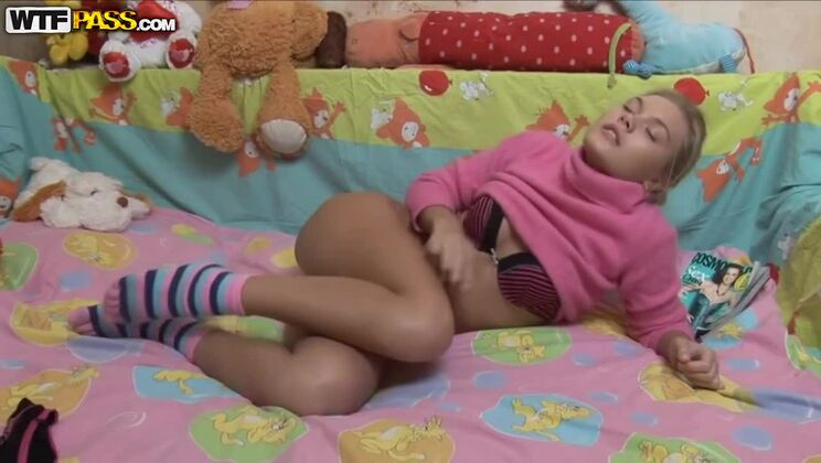 Russian Amateur Kathleen Pitts Plays with Toys