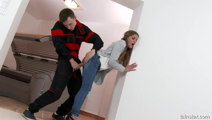 Ripped Denim And Redhead Silvia Dellai