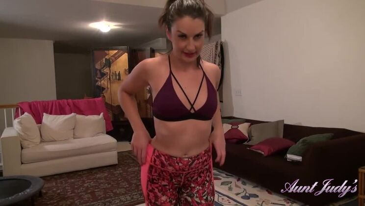 POV with Auntie Cindy and Her Small Tits