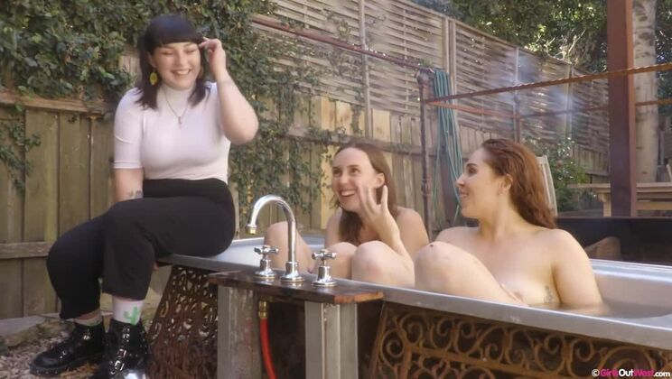 [GirlsOutWest] - Blonde Nova and Brunette Olive G Fucking Outdoor