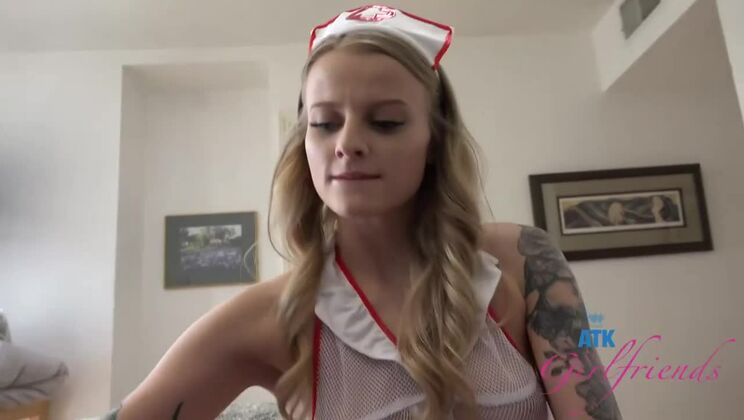[ATKGirlfriends] - Nurse Paris White Takes It In Both Holes - Paris White