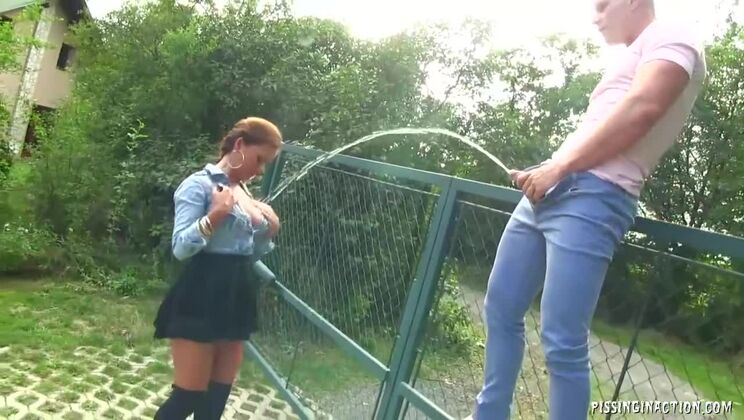 [Tainster] - Bella Baby Gets Soaked in Piss Outside - Bella Anne