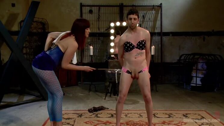 [DivineBitches] - Femdom Bella Rossi Sucks Cock and Takes Strap-on - Bella Rossi