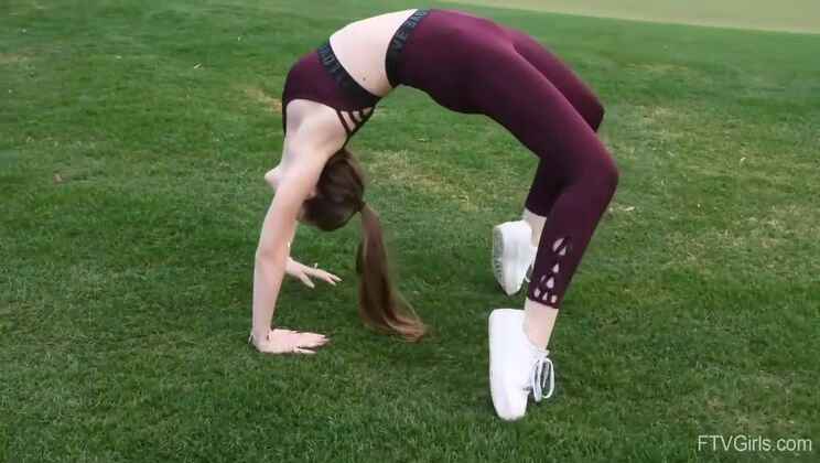 Play Day 4: Brunette Outdoor Lingerie