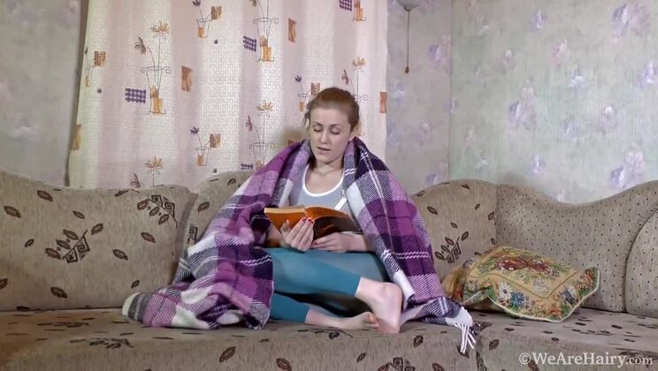 [WeAreHairy] - Hairy Solo Babe Fani Enjoys Reading Erotica - Fani