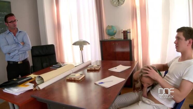 [OnlyBlowjob] - Pecker Party With Blonde Vanda Lust - Vanda Lust