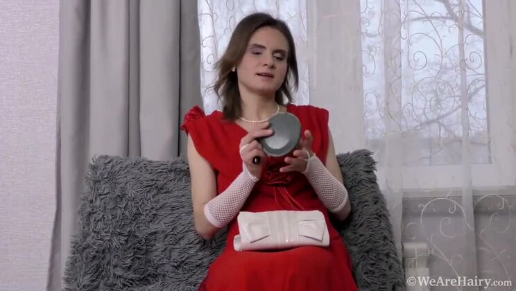 [WeAreHairy] - Hairy Brunette Pique Dame Strips - Pique Dame