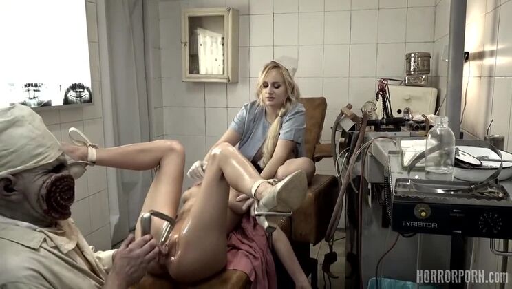 [HorrorPorn] - MILF and Tattooed Dentist Anal Experience - Small Hands - Joanna Angel