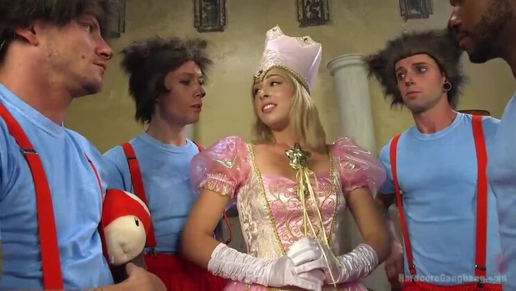 [HardcoreGangbang] - Princess Peach Fucked by Gang - Gage Sin - Zoey Monroe - John Johnson - Mr Pete - Owen Gray - Mark Wood