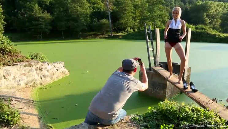 [Tainster] - Blonde in Stockings Gets Creampied - Cheryl Sweet