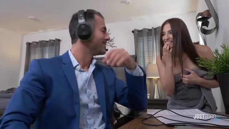 [VSex] - Brunette Aubree Valentine Deepthroat Porn - Aubree Valentine