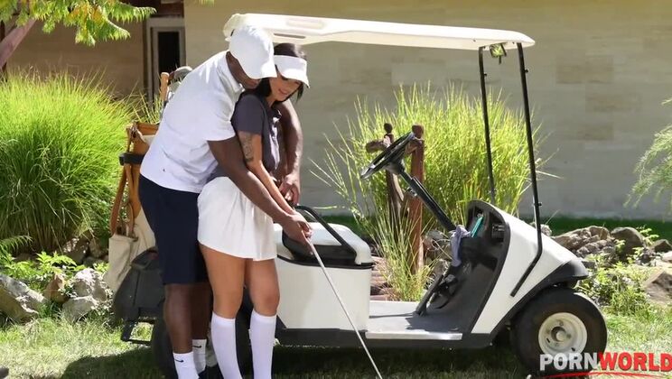 Claudia Bavel Gets Stretched Outdoor