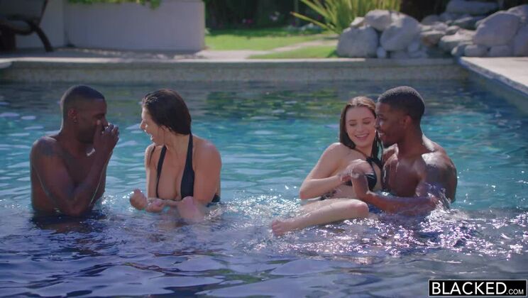 [BLACKED] - Sharing is Caring for Big Tit Friends - Lana Rhoades - Isiah Maxwell - Leah Gotti - Jason Brown
