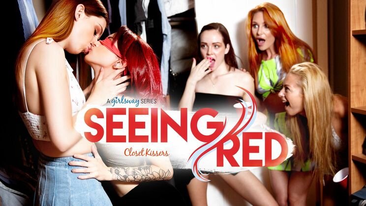 [SeeingRed] - Closet Lesions: Redhead Teen Pussy Licking