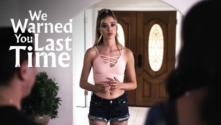 [PureTaboo] - LesbianBrunette Threesome: You Were Warned