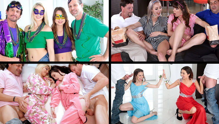 [TeamSkeetSelects] - Daughter Swap Sexy Fuck Videos - Joseline Kelly - Alison Rey - Dolly Leigh