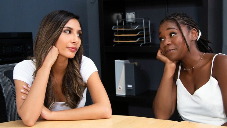 [WebYoung] - Lesbian Brunette Pussy Licking Day - Gianna Dior - Hazel Grace