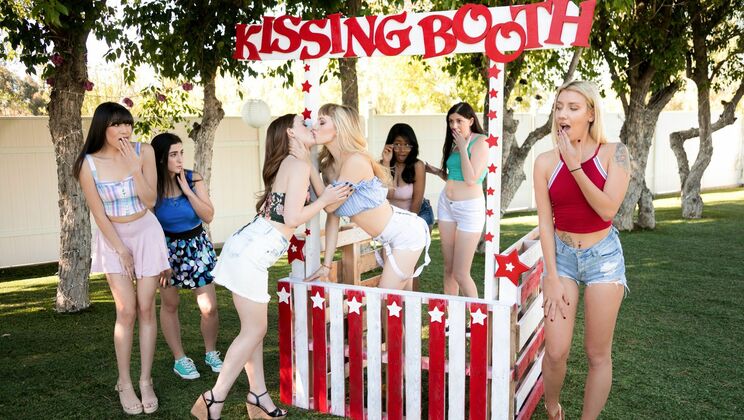 [WebYoung] - Nailed at the Kissing Booth: Lesbian Style - Ivy Wolfe - Danni Rivers