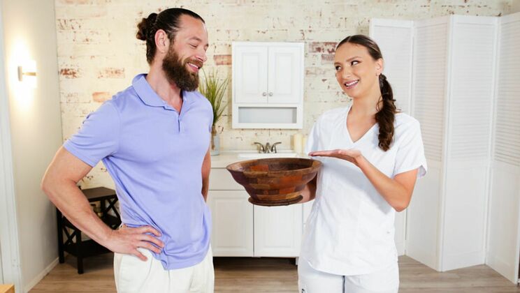 [NuruMassage] - Brad Newman's Blowjob and Ball Play - Brad Newman - Izzy Lush