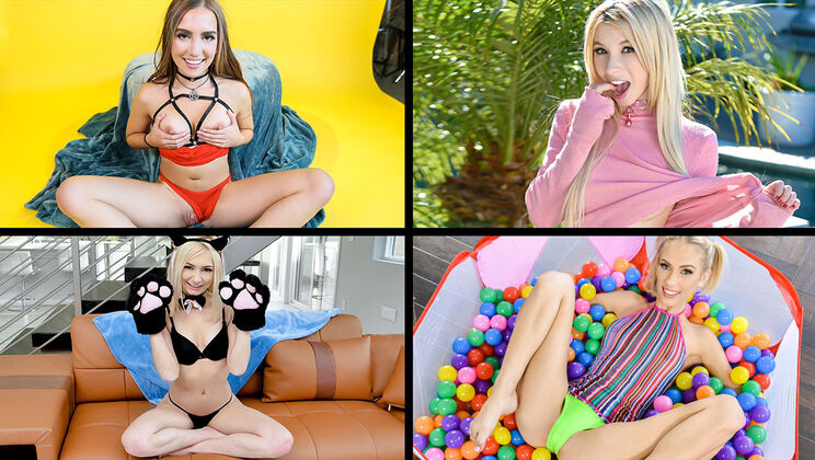 [TeamSkeetSelects] - Compilation of Cute Girls - Kenzie Reeves - Aria Carson - Bailey Base - Kimmy Kimm