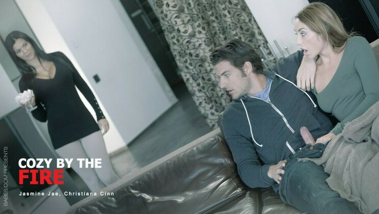 [StepmomLessons] - Cozy with Brunette Babes - Jasmine Jae - Jay Smooth - Christiana Cinn