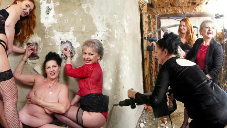 [GroupMams] - Redhead & Brunette Grannies Get Down Part 1: Hardcore Action - Bianca M - Lucca F - Anna K