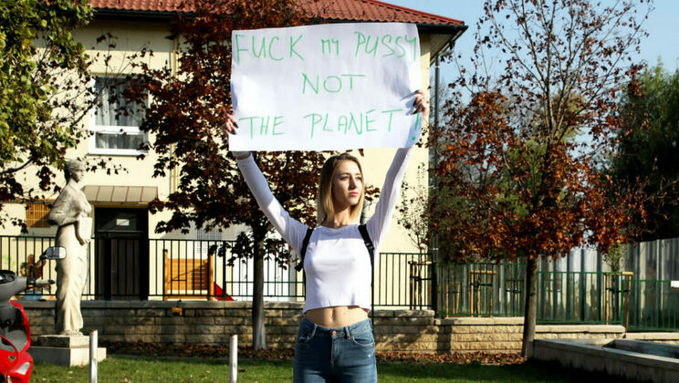 Blonde Teen Fucks for the Future