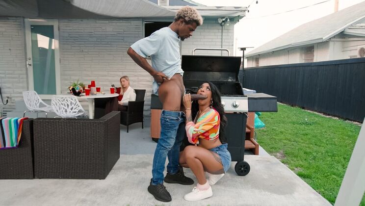[SneakySex] - Spring Fling Sex Party with a Side of BBQ - Damion Dayski - India Lordhefner