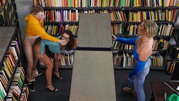 [LilHumpers] - Sneaky Brunette Gets Fucked in College - Jimmy Michaels - Krissy Knight - Mandy Waters