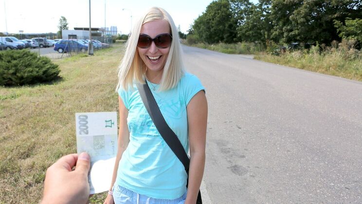 Blonde Ballerina Gets Fucked Outdoors