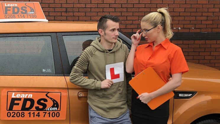 [FakeDrivingSchool] - Car Sex with Ryan Ryder After a Failed Exam - Ryan Ryder