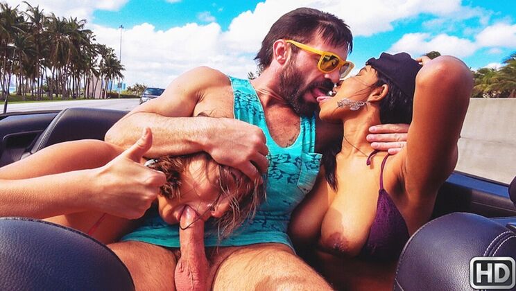 [RKPrime] - Convertible Cuties Get Wet - Jenna Foxx - Charles Dera - Ashley Adams