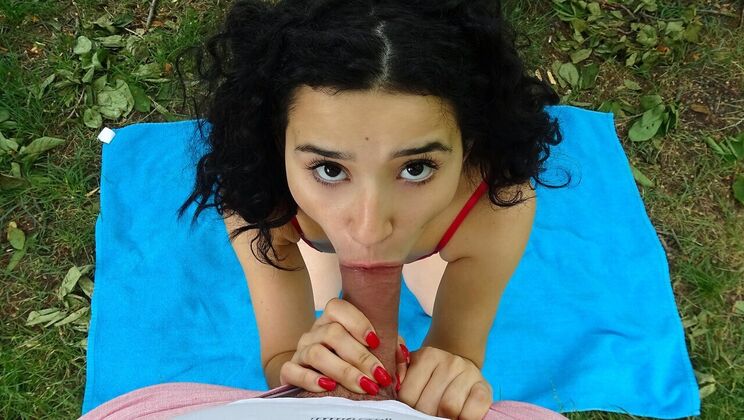 [PublicAgent] - Public Spanish Outdoor Sex with Blowjob and Doggystyle - Athenea Rose