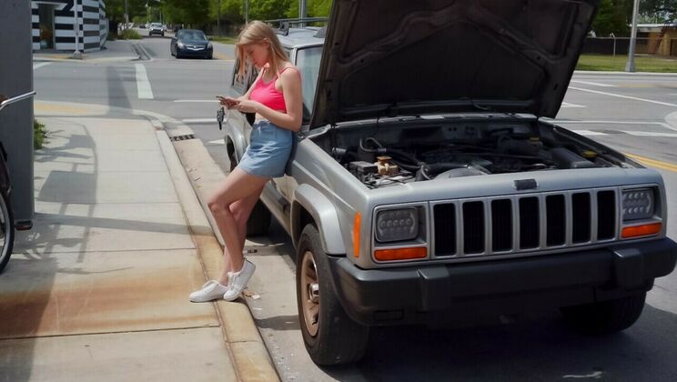 [StrandedTeens] - POV Passion: Fucking Melody Outdoors - Brick Danger - Melody Marks