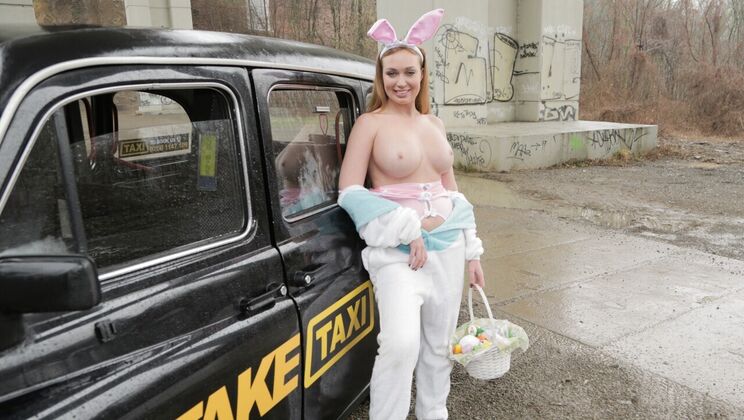 [FakeTaxi] - Liza Rides the Easter Cock - Liza Billberry