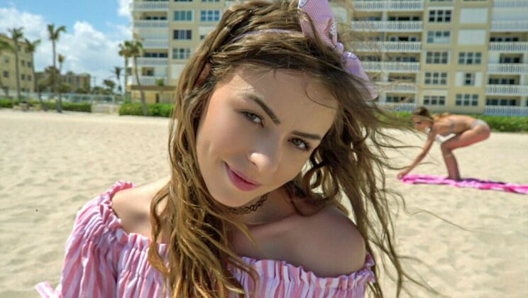 [MOFOSLab] - Beachy Keen Blonde's Shaved Pussy - Tony Rubino - Alex Blake