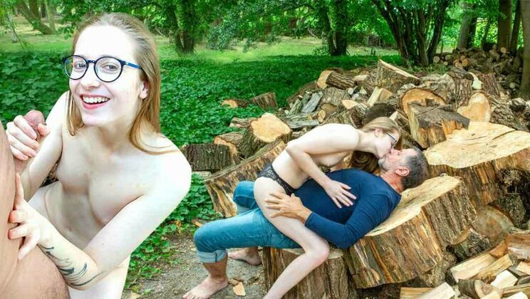 [BeautyandtheSenior] - Blonde Abela Fucks Grandpa Philippe Soine Outdoor - Phillipe Soine - Abela youn