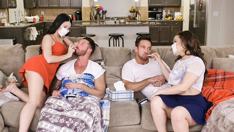 [DaughterSwap] - Floozy Stepdaughters Get Vaccinated - Kimber Woods - Alex Coal