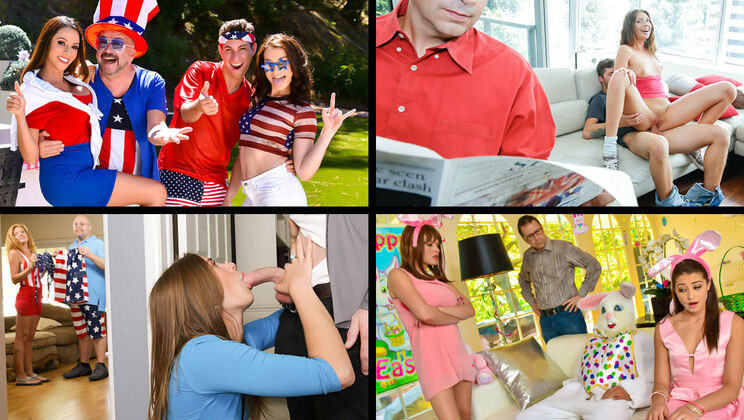 [TeamSkeetSelects] - Aaliyah's Family Affairs 2: Unleashed - Vanessa Cage - Izzy Bell - Ella Knox - Aaliyah Love