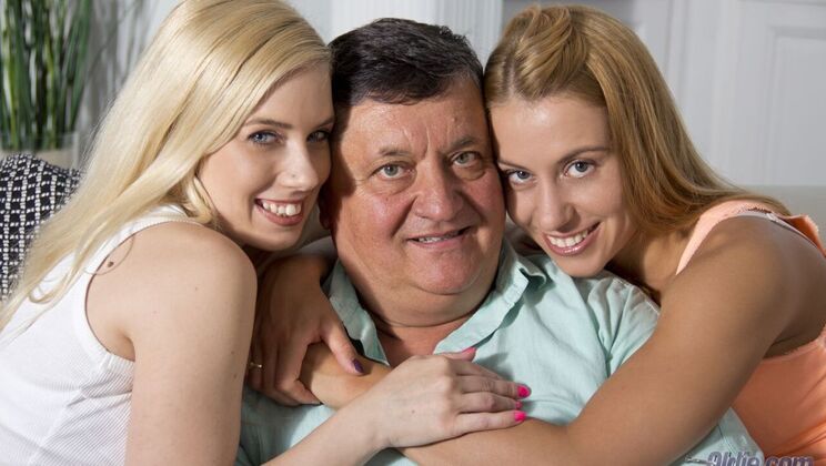 [Oldje] - Young Blonde Threesome Fun - Nesty - Nikky Thorne - Louis