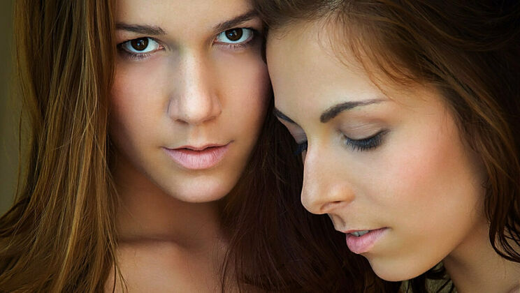 [SexArt] - Sexy Blonde Fingers Brunette Pussy