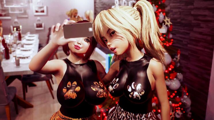 [Futanarica] - Rampaging Shemale Santas