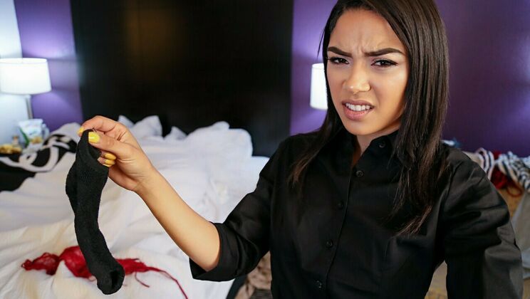 [IKnowThatGirl] - Latina Couple Asleep Caught By Petite Maid