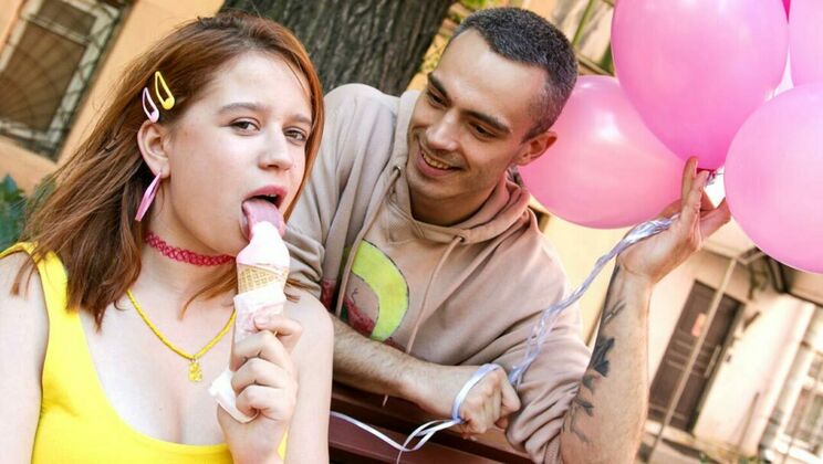 [ClubSweethearts] - Redhead Teen Babe Red Louboutin's Balloon-Inspired Hardcore Romp with Willy Regal - Willy Regal - Red Louboutin