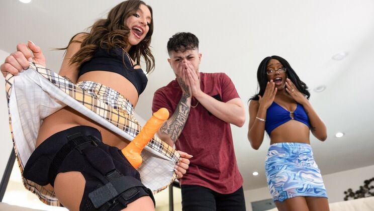 [Brazzers] - Strap-On Lust: Black and Brunette