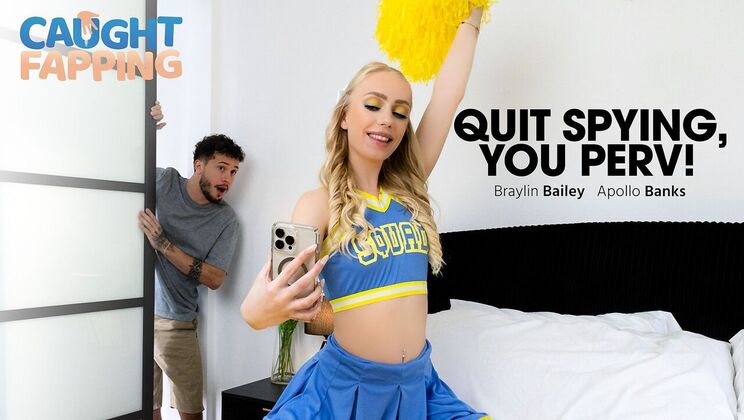 [CaughtFapping] - Cheerleader Fucked Hard - Braylin Bailey - Apollo Banks