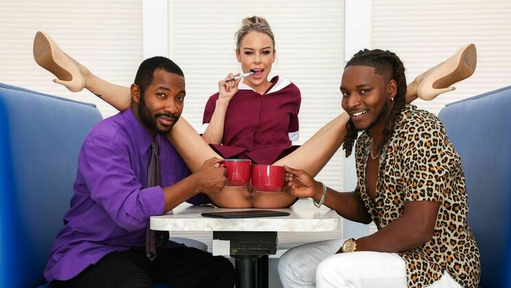 [BlacksonBlondes] - Summer Vixen's Interracial Extravaganza