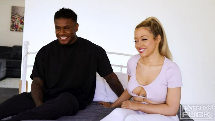 [HotGuysFuck] - Francesca Rossi: The Big Tits Colombian Babe Rides Calvin Beckham's Big Cock